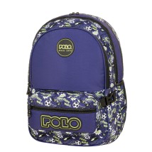 Polo Zippy Σχολική Τσάντα Πλάτης Δημοτικού Μπλε 9-01-080-8445