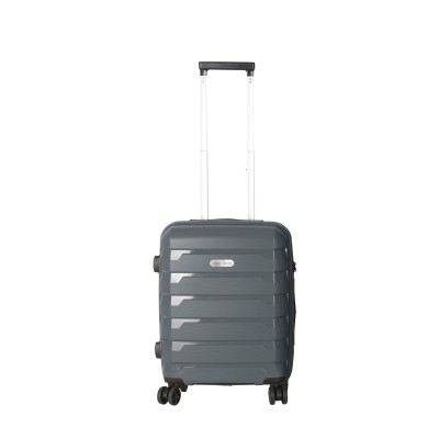 Polo Tokyo PP Trolley Μικρή Βαλίτσα Ταξιδίου Καμπίνας Σκληρή Γκρι 32Lt Υ.55cm Μ.36cm Π.23cm 9-65-002-2100