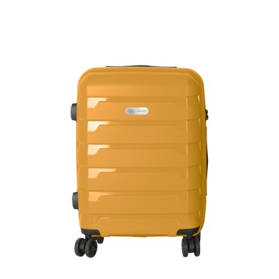 Polo Tokyo PP Trolley Μικρή Βαλίτσα Ταξιδίου Καμπίνας Σκληρή Κίτρινη 32Lt Υ.55cm Μ.36cm Π.23cm 9-65-002-7500