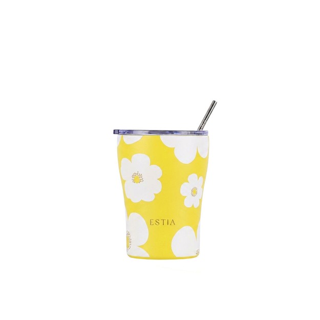 ESTIA ΘΕΡΜΟΣ COFFEE MUG SAVE THE AEGEAN 350ml YELLOW DAISY