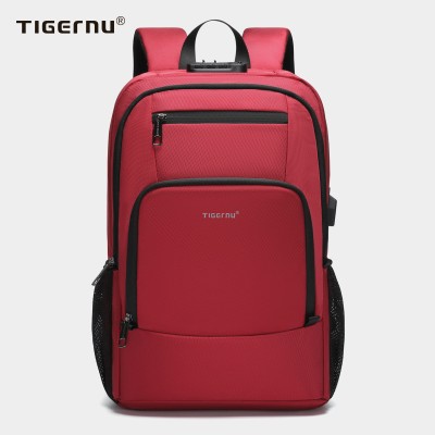 Tigernu T-B91139A Αδιάβροχη Τσάντα Πλάτης για Laptop 15.6" σε Κόκκινο χρώμα