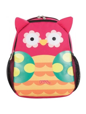Polo Animal Junior Backpack Σχολική Τσάντα Πλάτης Νηπιαγωεγίου Φούξια ''Κουκουβάγια'' 9-01-014-67
