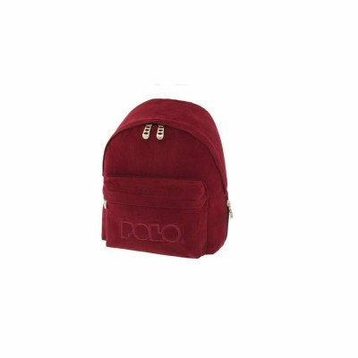 Polo Backpack Mini Velvet Μίνι Σακίδιο Πλάτης Κόκκινο Βελουτέ 9-07-149-30