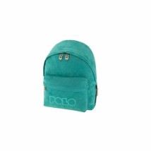 Polo Backpack Mini Velvet Μίνι Σακίδιο Πλάτης Τιρκουάζ Βελουτέ 9-07-149-43