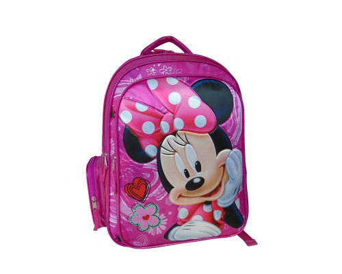 Paxos Σχολική Τσάντα Πλάτης Δημοτικού Φούξια ''Minnie Mouse'' 55216