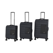 Polo Athens Fabric Trolley Luggage Σετ 3 Βαλίτσες Υφασμάτινες Ανθρακί (38Lt,65Lt,93Lt) Υ.80cm Μ.45cm Π.27cm 9-65-009-2100