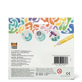 Tiger Tribe Puffy Popcorn Pen - Μαρκαδόροι Ζωγραφικής με Ανάγλυφο Σχέδιο 94410