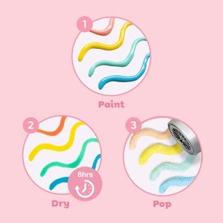 Tiger Tribe Puffy Popcorn Pen - Μαρκαδόροι Ζωγραφικής με Ανάγλυφο Σχέδιο 94410