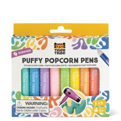 Tiger Tribe Puffy Popcorn Pen - Μαρκαδόροι Ζωγραφικής με Ανάγλυφο Σχέδιο 94410