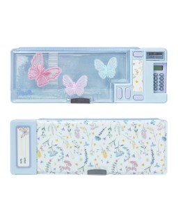 Yolo Σχολική Κασετίνα Retro Plus - Butterflies Λιλά 11316