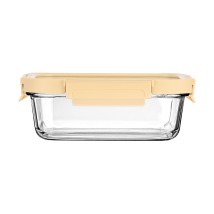 ESTIA ΦΑΓΗΤΟΔΟΧΕΙΟ CLICK&SEAL ΓΥΑΛΙΝΟ 1050ml 21.6x16.5x7.4cm ΜΕ ΚΑΠΑΚΙ ΠΛΑΣΤΙΚΟ IVORY