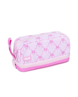 Yolo Σχολική Κασετίνα Smart - Pink Bow Ροζ 90145