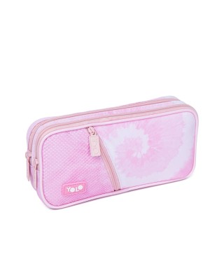 Yolo Σχολική Κασετίνα Box - Pink Vibe Tie Dye Ροζ 90125