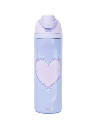 Yolo Μεταλλικό Θερμός 2 σε 1 (700ML) – Heart Tie Dye Λιλά 90590