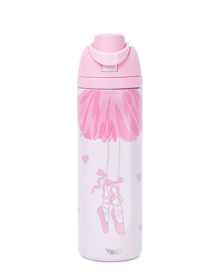Yolo Μεταλλικό Θερμός 2 σε 1 (700ML) – Ballet Ροζ 90591