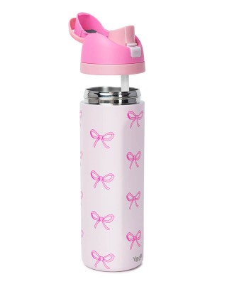 Yolo Μεταλλικό Θερμός 2 σε 1 (700ML) – Pink Bow Ροζ 90592