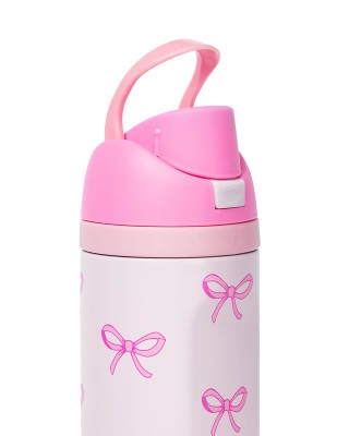 Yolo Μεταλλικό Θερμός 2 σε 1 (700ML) – Pink Bow Ροζ 90592