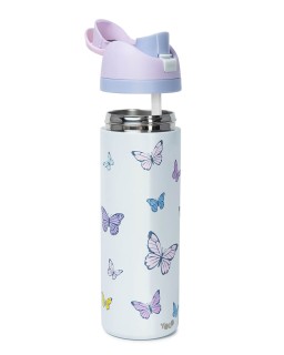 Yolo Μεταλλικό Θερμός 2 σε 1 (700ML) – Butterflies Λιλά 90593
