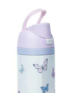 Yolo Μεταλλικό Θερμός 2 σε 1 (700ML) – Butterflies Λιλά 90593
