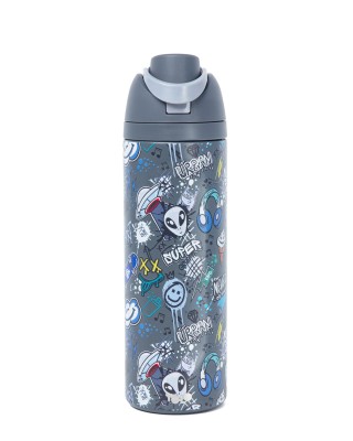 Yolo Μεταλλικό Θερμός 2 σε 1 (700ML) – CosmoX Γκρι 90594