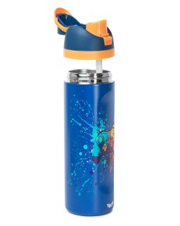 Yolo Μεταλλικό Θερμός 2 σε 1 (700ML) – Blue Gaming Μπλε 90595