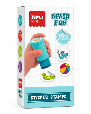 Apli Kids Sticker Stamps ''Beach Fun'' 100 Stickers 20167
