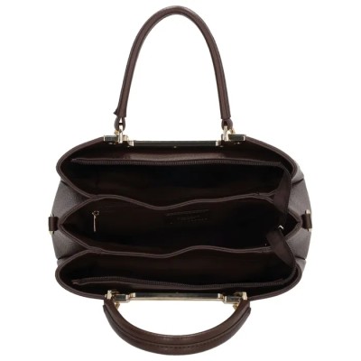 Charm London Lucca Handbag Γυναικεία Τσάντα Ώμου/Χειρός Καφέ 24169/097