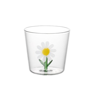 I-Total In-Glass Cup Γυάλινο Ποτήρι με Σχέδιο ''Daisy'' XL3286