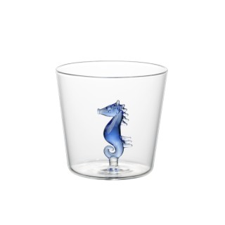 I-Total In-Glass Cup Γυάλινο Ποτήρι με Σχέδιο ''Seahorse'' XL3297