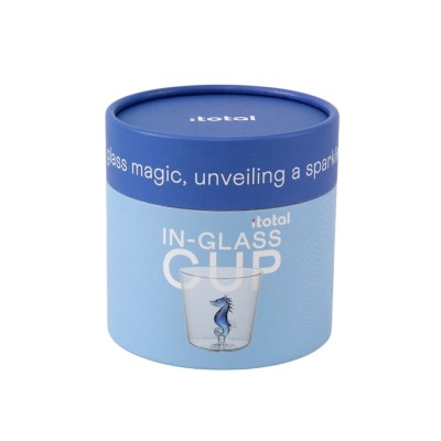 I-Total In-Glass Cup Γυάλινο Ποτήρι με Σχέδιο ''Seahorse'' XL3297