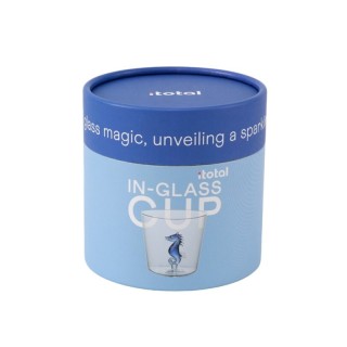I-Total In-Glass Cup Γυάλινο Ποτήρι με Σχέδιο ''Seahorse'' XL3297