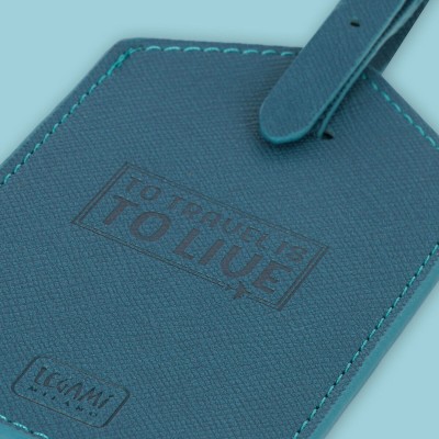 Legami Milano Petrol Blue Luggage Tag Ετικέτα Βαλίτσας Πετρόλ NLUG0002