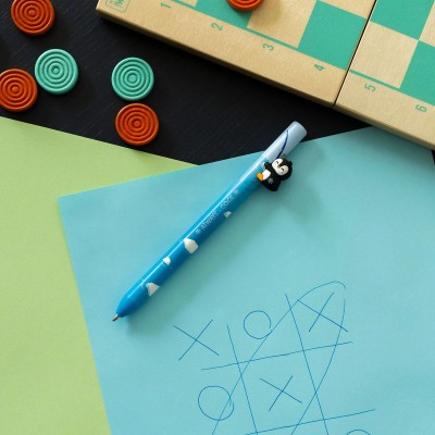 Legami Milano Retractable Ballpoint Penguin "Always Cool"- Free Hugs Γαλάζιο HUG0005