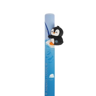 Legami Milano Retractable Ballpoint Penguin "Always Cool"- Free Hugs Γαλάζιο HUG0005