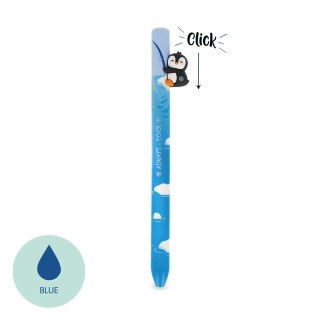 Legami Milano Retractable Ballpoint Penguin "Always Cool"- Free Hugs Γαλάζιο HUG0005