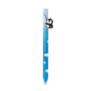 Legami Milano Retractable Ballpoint Penguin "Always Cool"- Free Hugs Γαλάζιο HUG0005