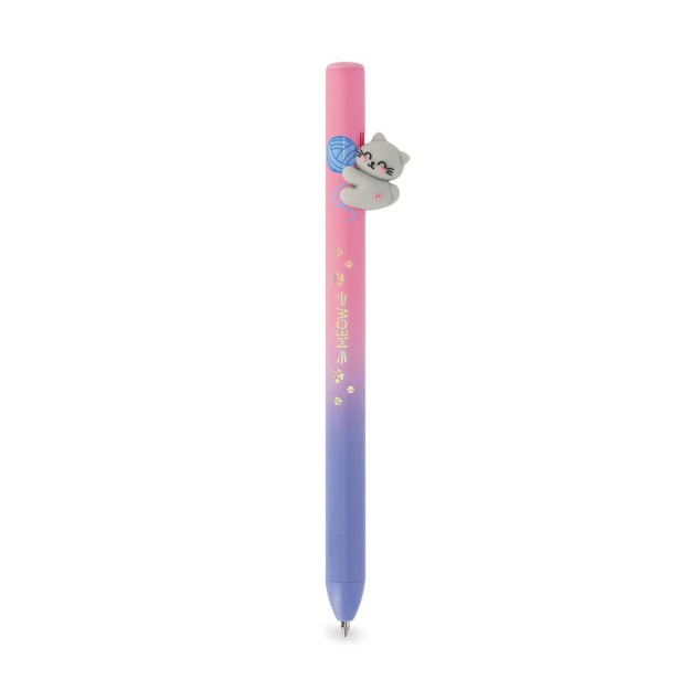 Legami Milano Retractable Ballpoint Kitty "Be Curious"- Free Hugs Ροζ HUG0002
