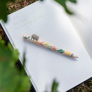 Legami Milano Retractable Ballpoint Sloth "Take it Easy"- Free Hugs Μπεζ HUG0006
