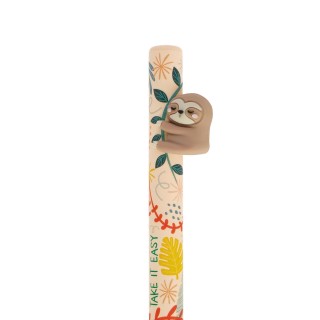 Legami Milano Retractable Ballpoint Sloth "Take it Easy"- Free Hugs Μπεζ HUG0006