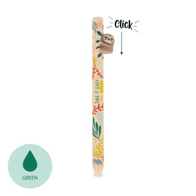 Legami Milano Retractable Ballpoint Sloth "Take it Easy"- Free Hugs Μπεζ HUG0006