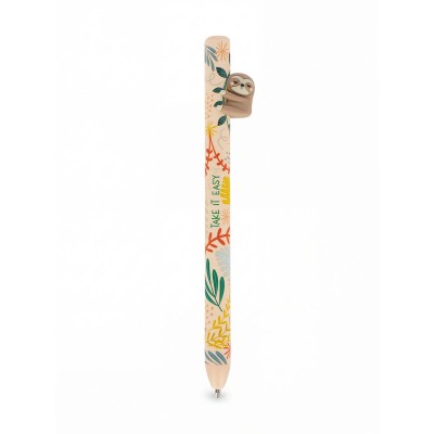 Legami Milano Retractable Ballpoint Sloth "Take it Easy"- Free Hugs Μπεζ HUG0006