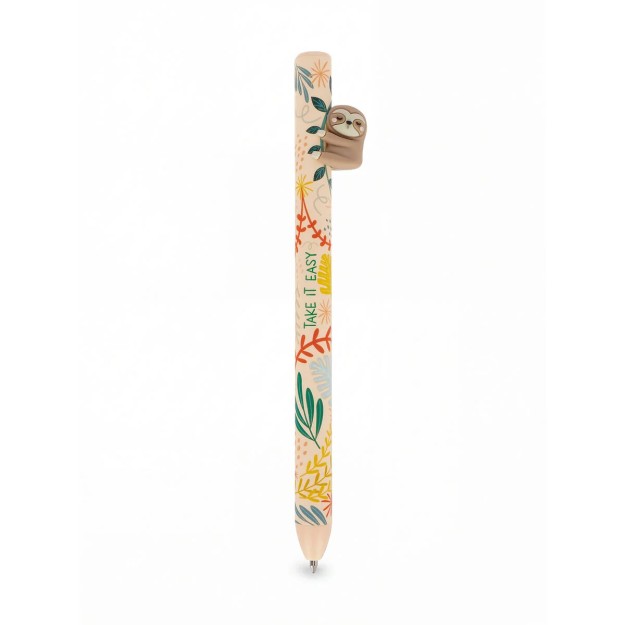 Legami Milano Retractable Ballpoint Sloth "Take it Easy"- Free Hugs Μπεζ HUG0006