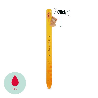 Legami Milano Retractable Ballpoint Teddy Bear "Dream Big"- Free Hugs Κίτρινο HUG0003