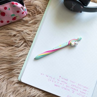 Legami Milano Retractable Ballpoint Unicorn "Believe in Magic"- Free Hugs Πετρολ HUG0004