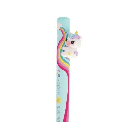 Legami Milano Retractable Ballpoint Unicorn "Believe in Magic"- Free Hugs Πετρολ HUG0004