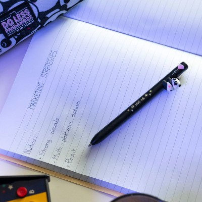Legami Milano Retractable Ballpoint Panda "Hug me"- Free Hugs Μαύρο HUG0001