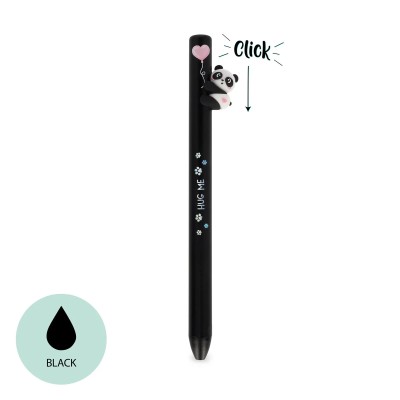 Legami Milano Retractable Ballpoint Panda "Hug me"- Free Hugs Μαύρο HUG0001