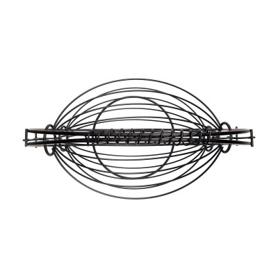 ΦΡΟΥΤΙΕΡΑ 2 ΘΕΣΕΩΝ METAL BLACK ΜΕΤΑΛΛΙΚΗ 37χ20x42cm ΜΑΥΡΗ