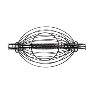 ΦΡΟΥΤΙΕΡΑ 2 ΘΕΣΕΩΝ METAL BLACK ΜΕΤΑΛΛΙΚΗ 37χ20x42cm ΜΑΥΡΗ