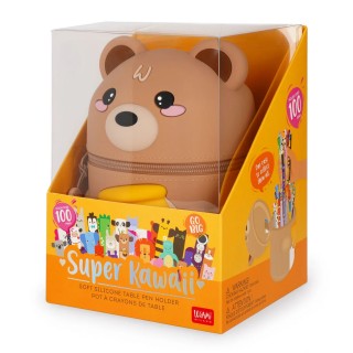 Legami Milano Teddy Bear Tabletop Pen Holder - Super Kawaii Καφέ SKA0002